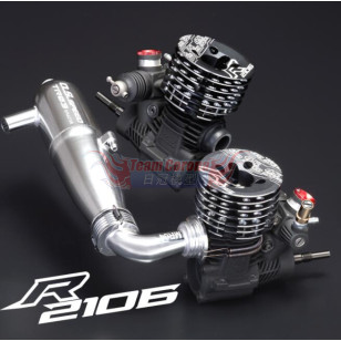 O.S. SPEED R2106 .21 9-ports On-road engine with TR03 pipe Combo Set 1EY01